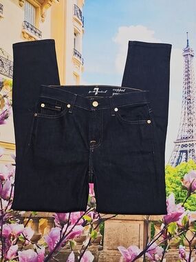 7 For All Mankind Skinny‎ Cropped Gwenevere Size 24